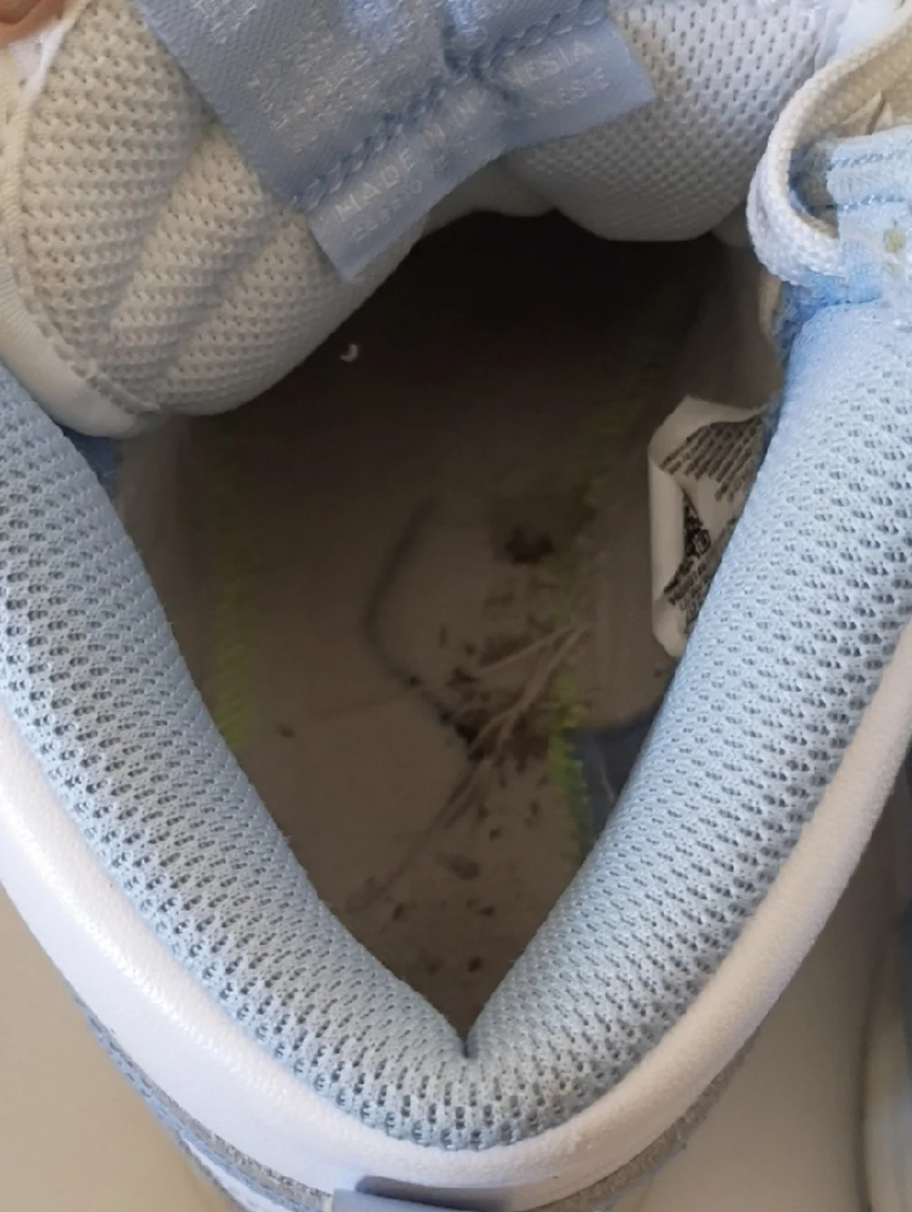 Nike High-Top Sneakers in White Light Blue Nike Dunk High 'Aluminum' sneaker 6.5